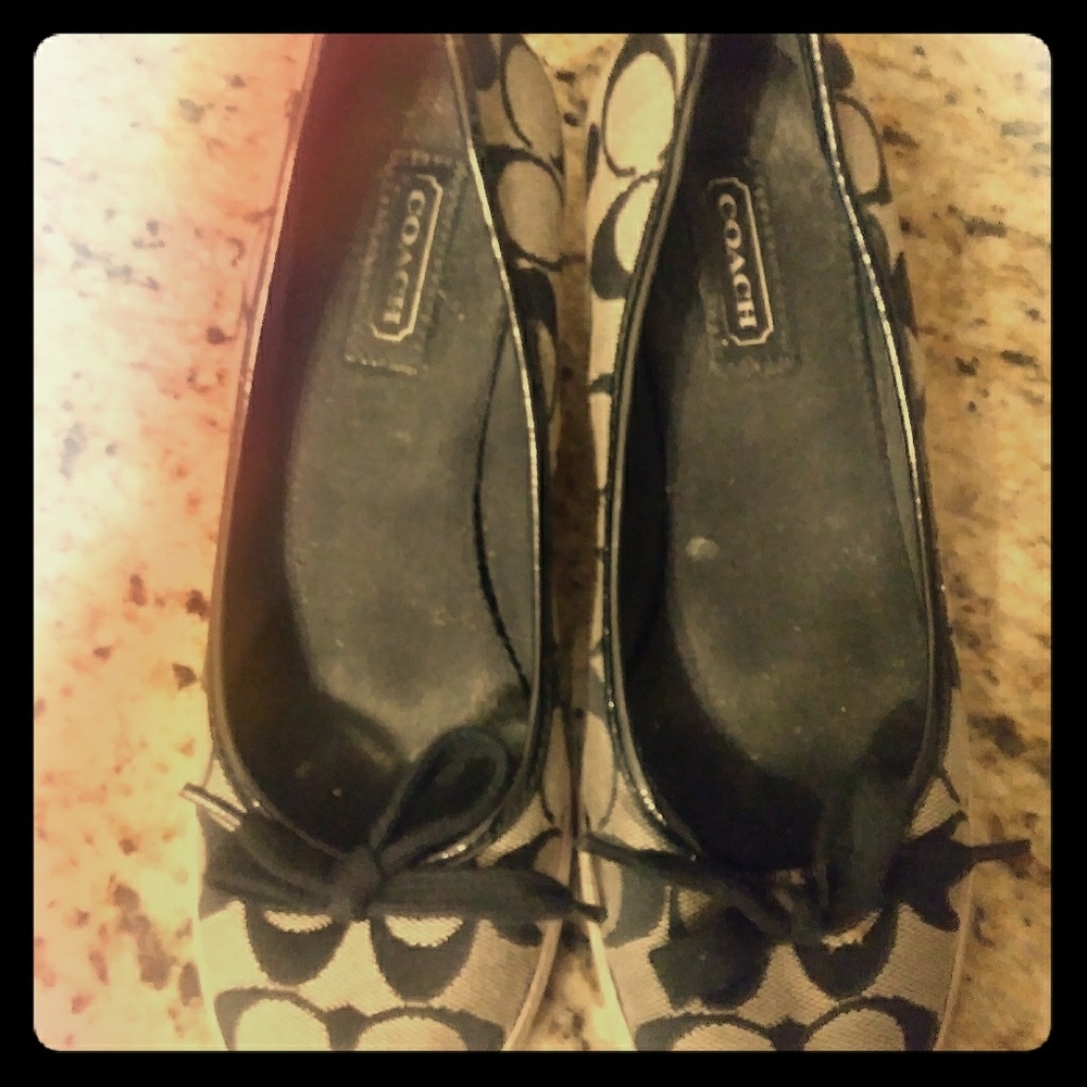 Coach wedge shoes